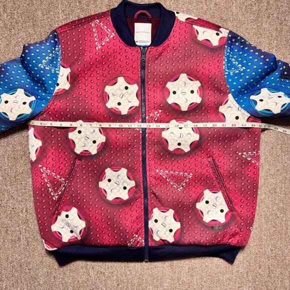 Rare 2014 Mary Katrantzou Adidas Originals Printed Bomber Jacket XL EUC - Picture 5 of 13